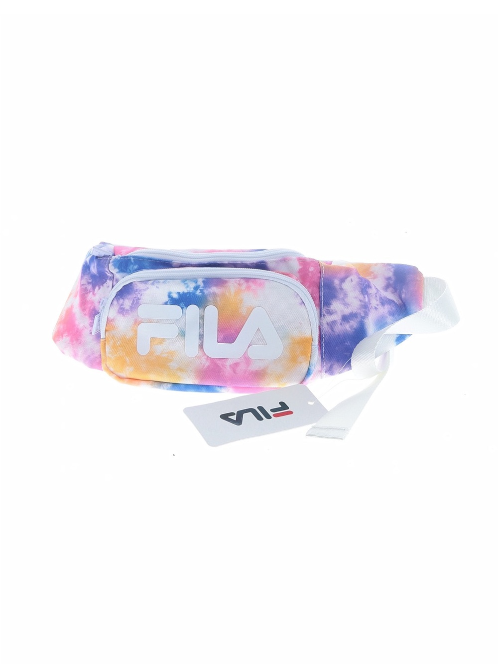 Fila Tie-Dye Waist Pack in Pink, Purple, Yellow, Blue
